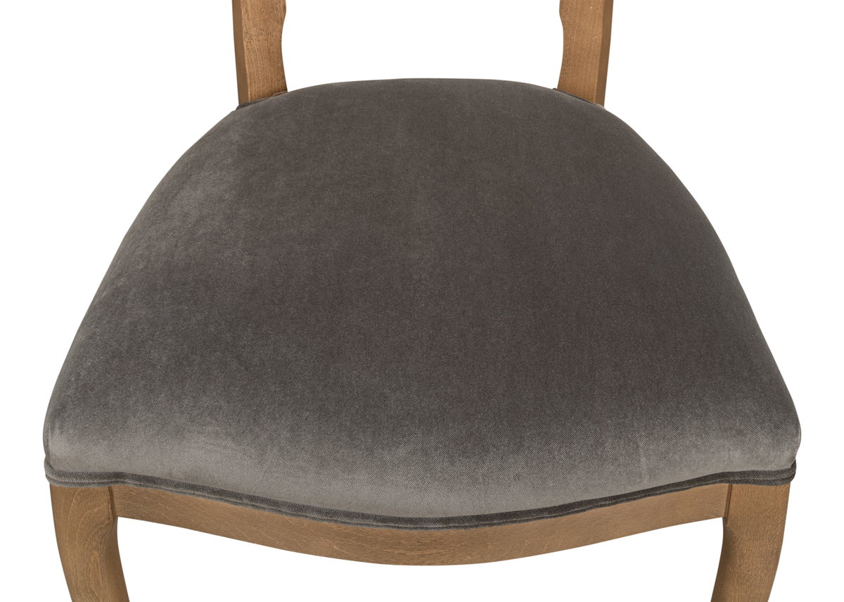Oval Cane Back S/Chair  Drftwd Charcoal, by Sarreid, 2' length x 1'9" width x 3'5" height View 5