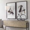 Burgundy Interjection Abstract Prints Set/2, Art by Uttermost, 26.5" width x 39.5" height x 2.12" depth thumbnail 4