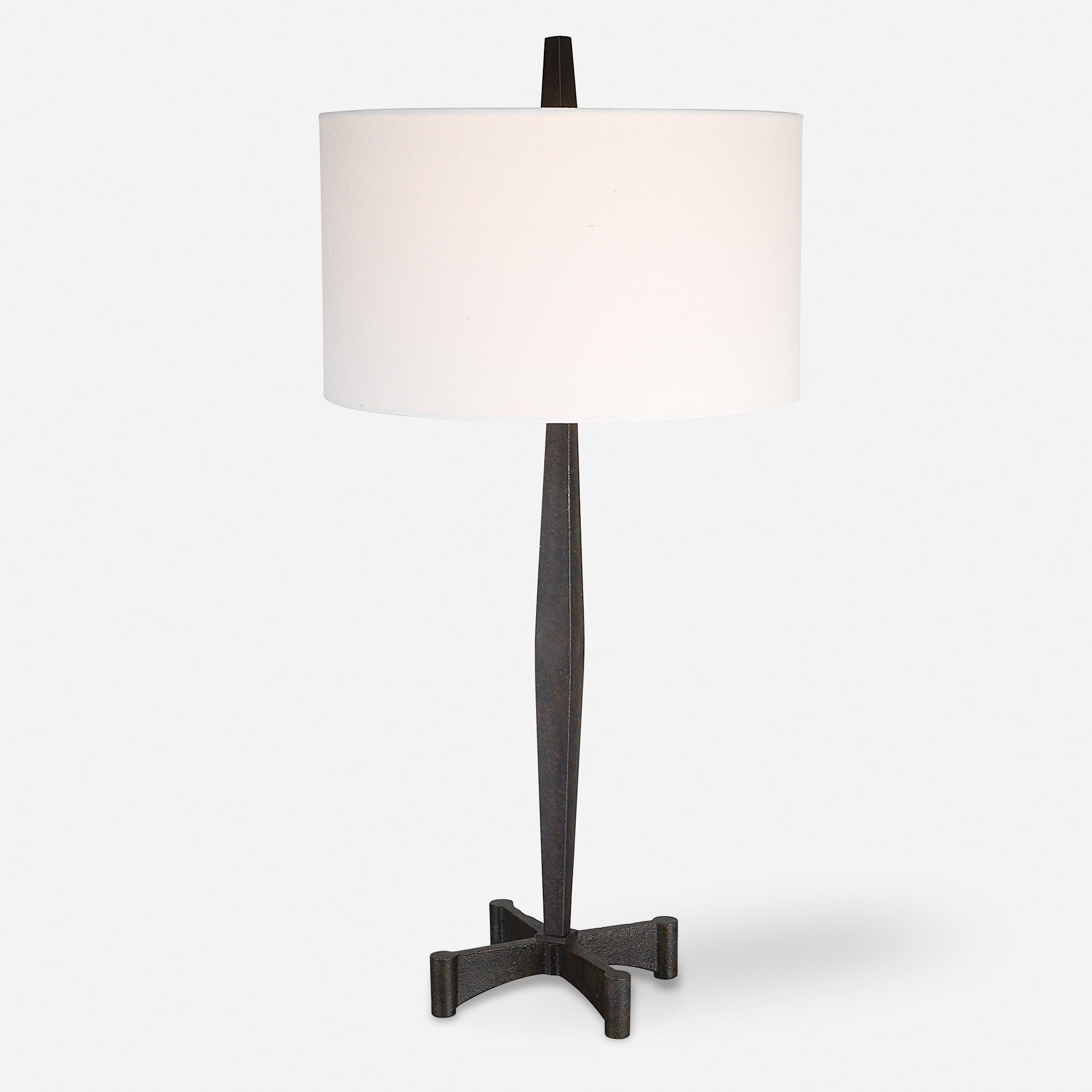 Counteract Rust Metal Table Lamp large image 