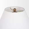 Sadiyah Antiqued Gold Brushed Metal with Cream Shade Table Lamp thumbnail 5