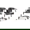 Freeman Dining Chair Onyx Black Leather - Set Of Two thumbnail 0
