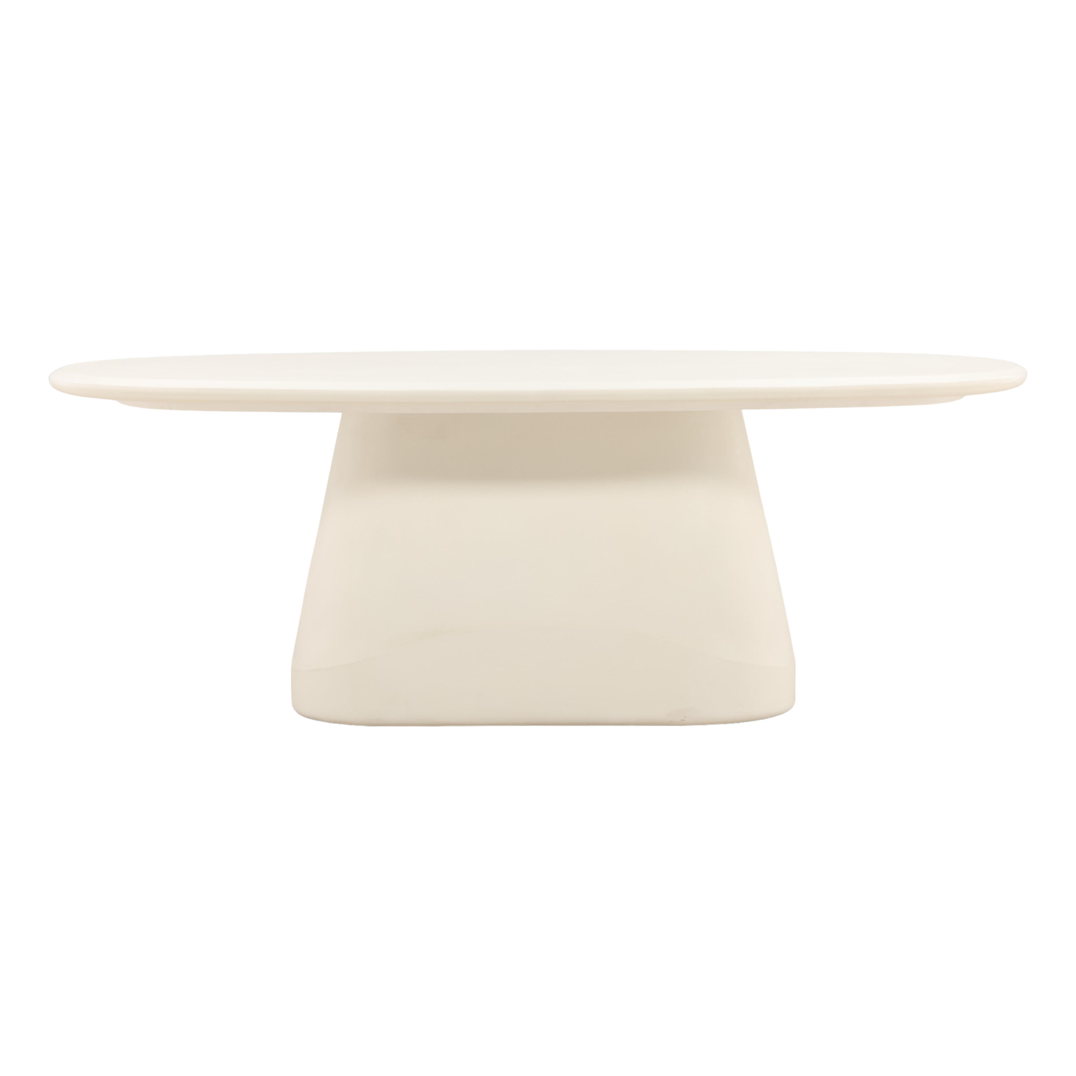 Turell Outdoor Dining Table Ivory, by Dovetail, 82.8" width x 30" height x 39.2" depth View 2