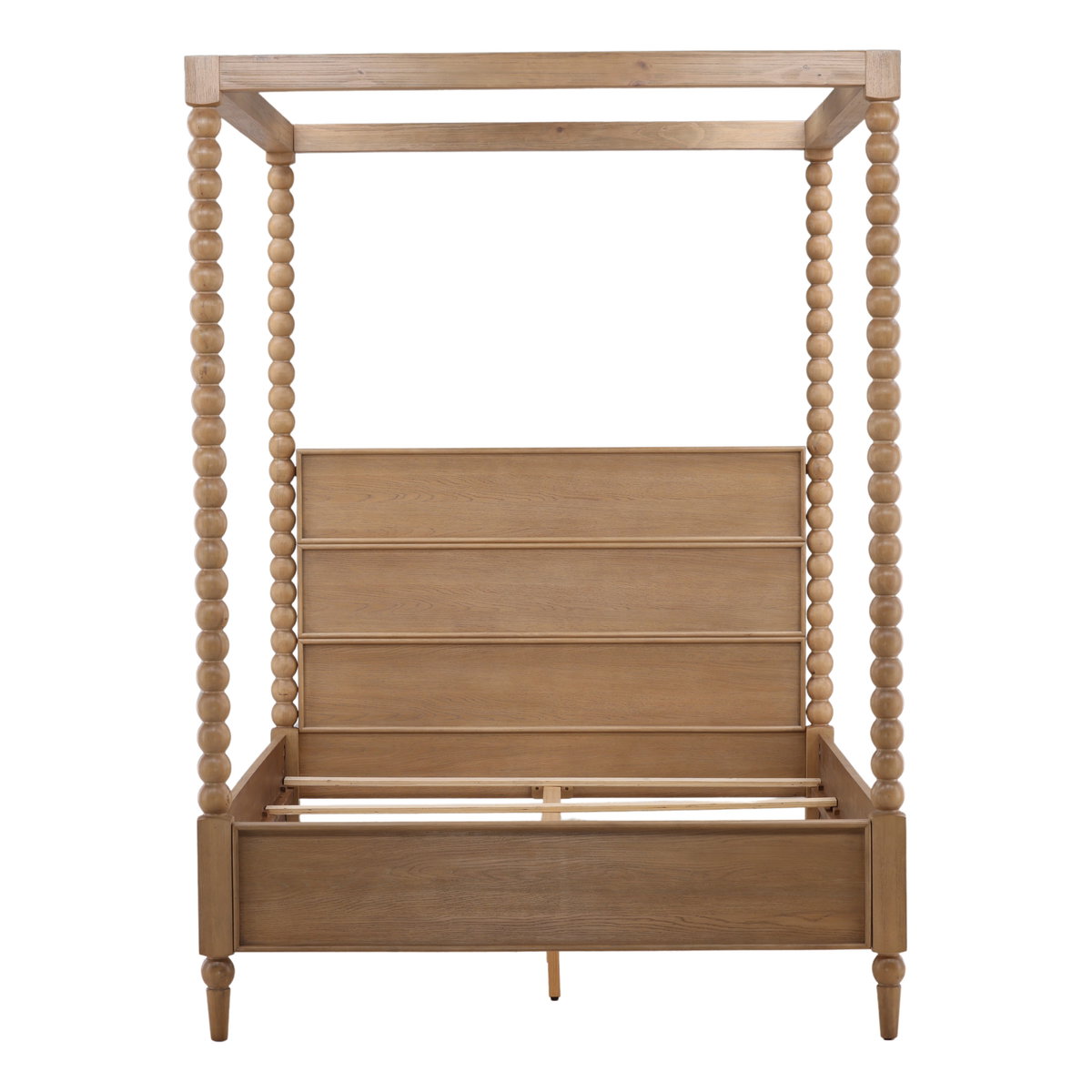 Marcellina Bed Queen Natural, by Dovetail, 64.5" width x 90" height x 87.3" depth View 2