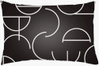 Modern Circles Lumbar Pillow, Decorative Pillow by Surya, 14" length x 22" width thumbnail