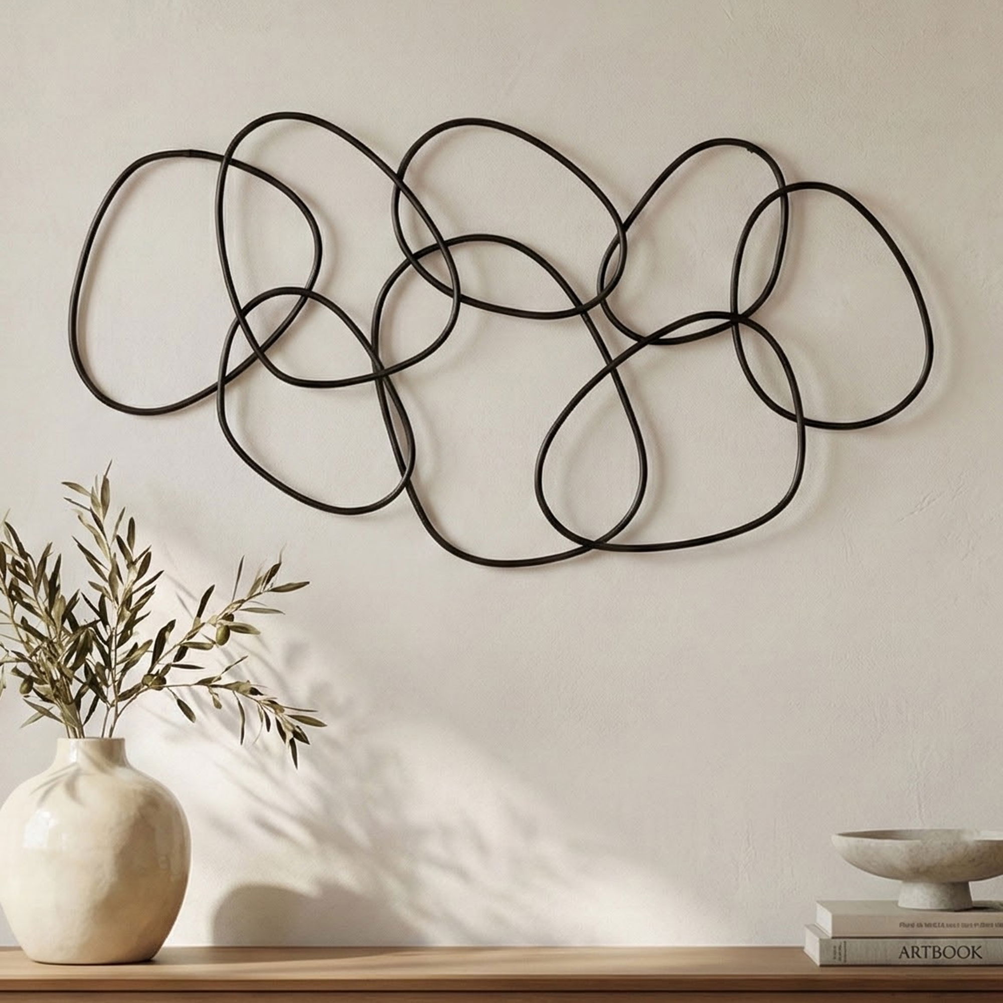 Coro Wall Decor Antique Bronze, Sculptural Wall Art by Moe's Home, 50" width x 26" height x 1.5" depth View 4