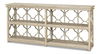 Quatrefoil Bookshelf Console Table, Shelving & Bookcase by Sarreid, 78" length x 16" width x 35" height thumbnail 1