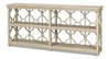 Quatrefoil Bookshelf Console Table, by Sarreid, 1'4" length x 6'6" width x 2'11" height thumbnail 1