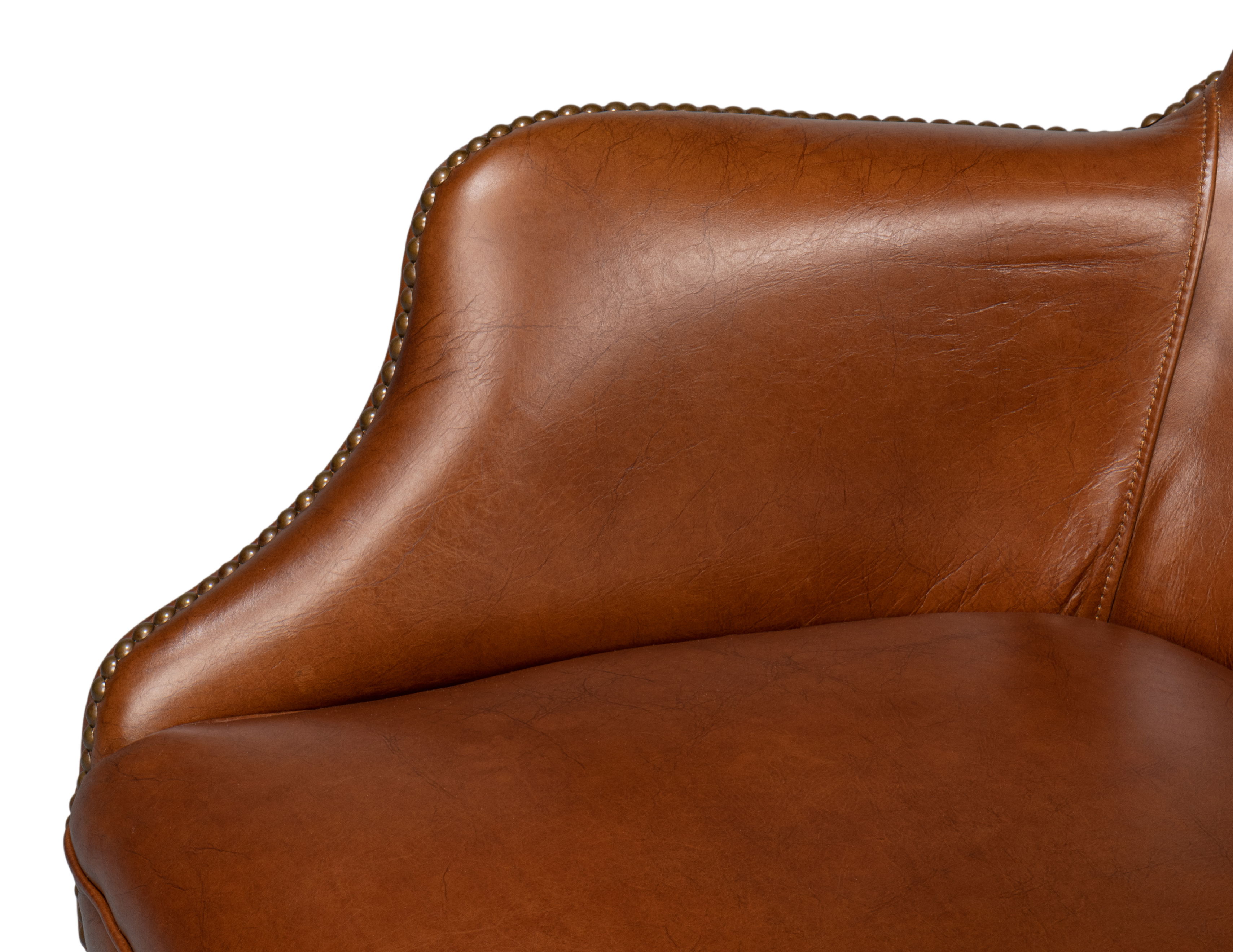 Andrew Jackson Desk Chair,Havana Leather large image 