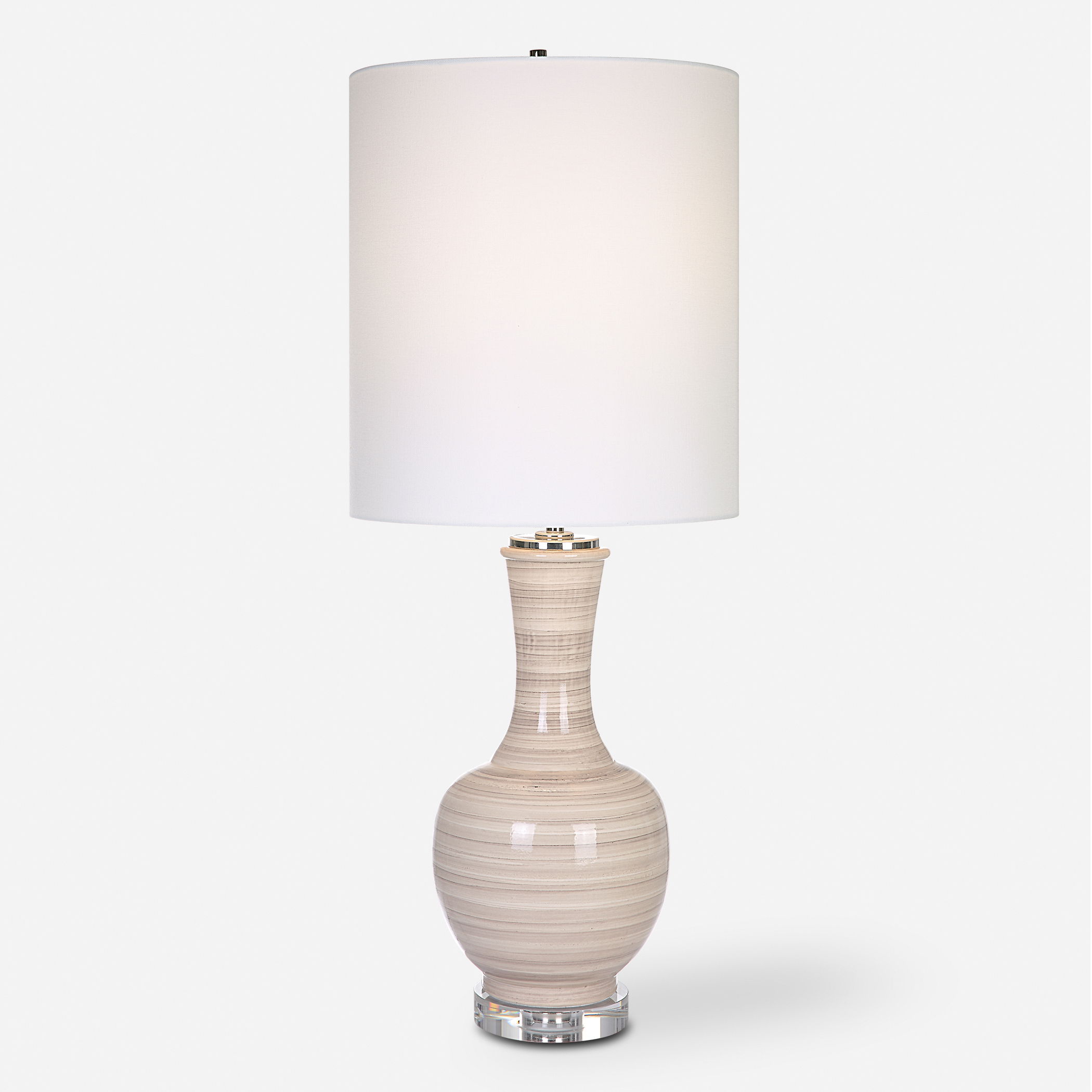 Chalice Striped Table Lamp large image 