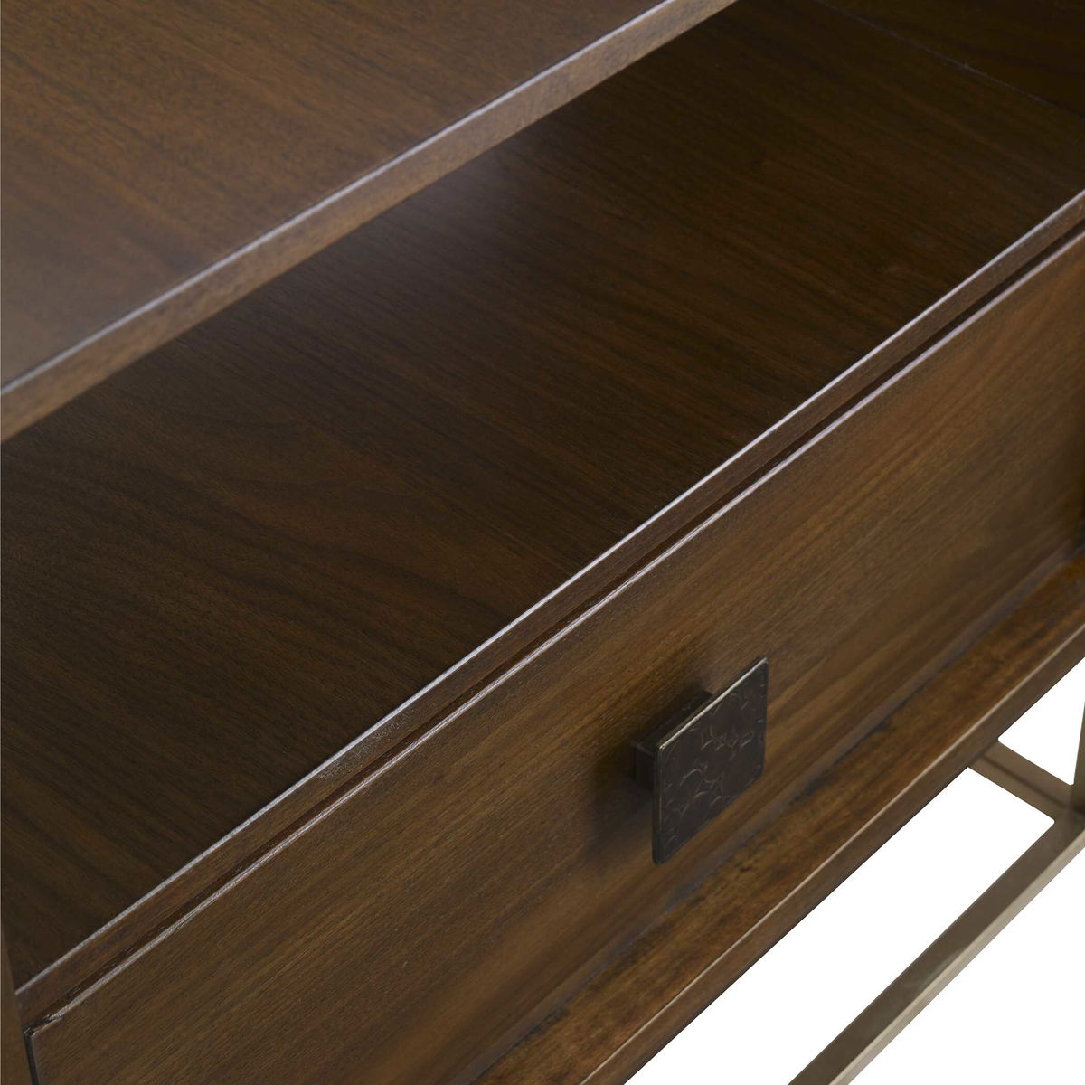 Bexley Walnut Side Table, Side & End Table by Uttermost, 25" width x 25" height x 16" depth View 6