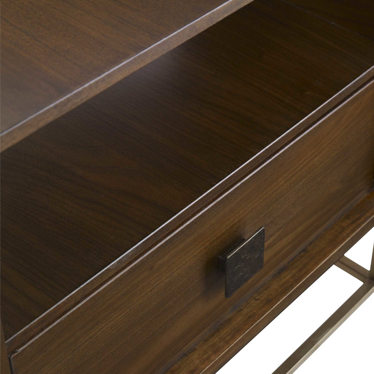 Bexley Walnut Side Table, Side & End Table by Uttermost, 25" width x 25" height x 16" depth View 6