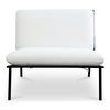 Salma Outdoor Accent Chair White, Outdoor Chair by Moe's Home, 2'10.7" width x 2'9.5" height x 2'11.5" depth thumbnail 1