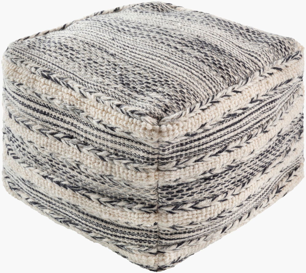 Kimba Pouf, Ottoman by Surya, 20" width x 14" height