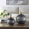 Cessair Art Glass Bottles Set/2, Vase by Uttermost, 7" width x 10" height x 7" depth thumbnail 5