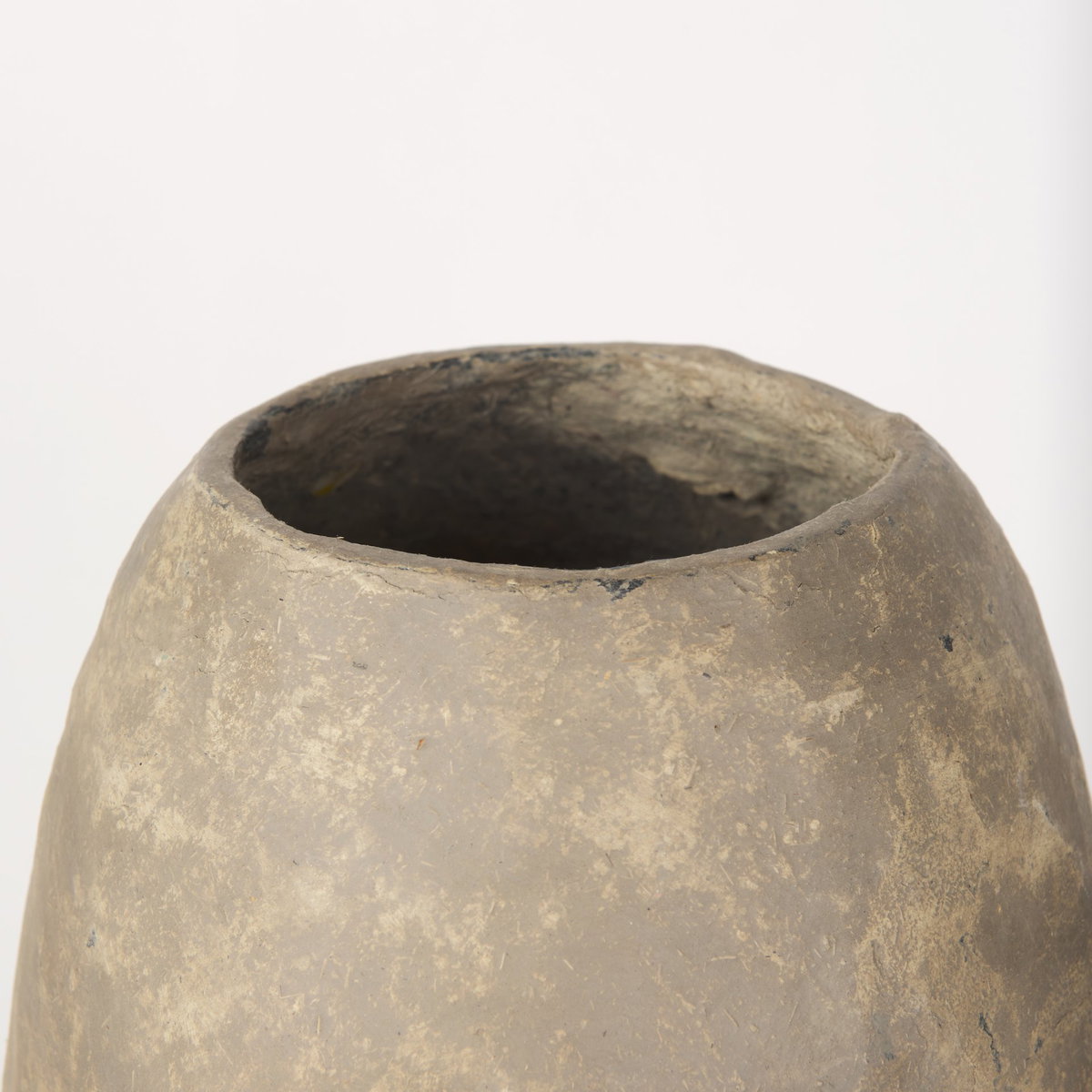 Rundal Large Gray Paper Mache Vase, by Mercana, 12" length x 12" width x 18" height View 7