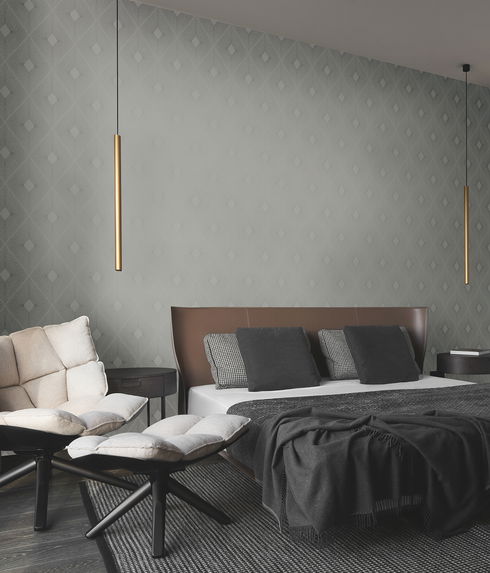 Harlowe Light Grey & Silver Wallpaper