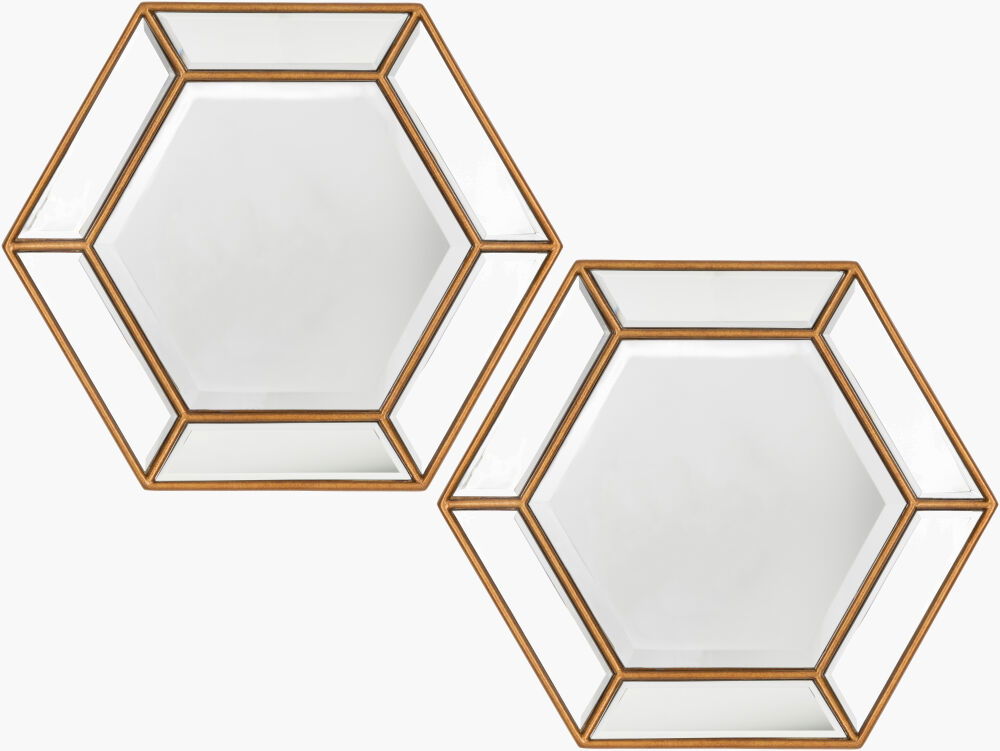 Beehive Mirror, by Surya, 20" width x 20" height