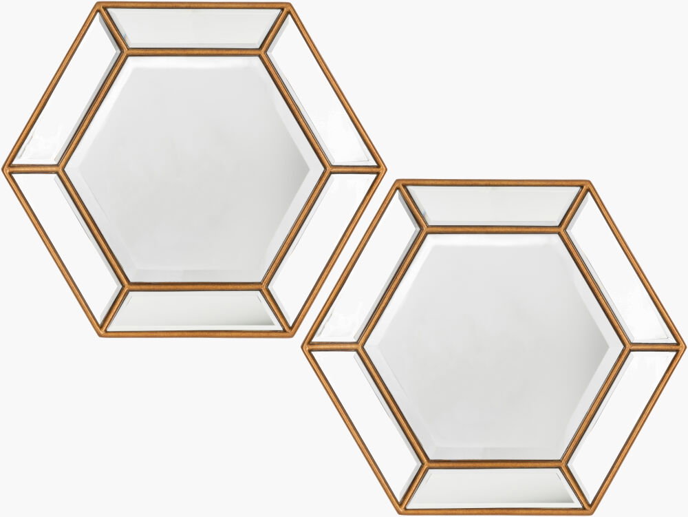 Beehive Mirror, by Surya, 20" width x 20" height
