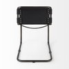 Berbick Open Back Dining Side Chair | Black Leather with Iron, Dining Chair by Mercana, 20.5" length x 24" width x 33" height thumbnail 8