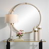 Cyprus White Round Mirror, by Uttermost, 43" width x 43" height x 2.75" depth thumbnail 2