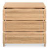 Teeda 3 Drawer Nightstand Natural thumbnail 5