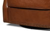 Taft Leather Swivel Chair, Havana Brown, Seating by Sarreid, 32" length x 30" width x 33" height thumbnail 7