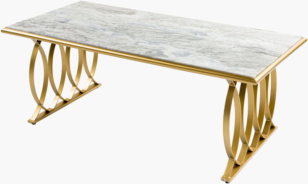 Nishka Coffee Table, by Surya, 47" width x 19" height