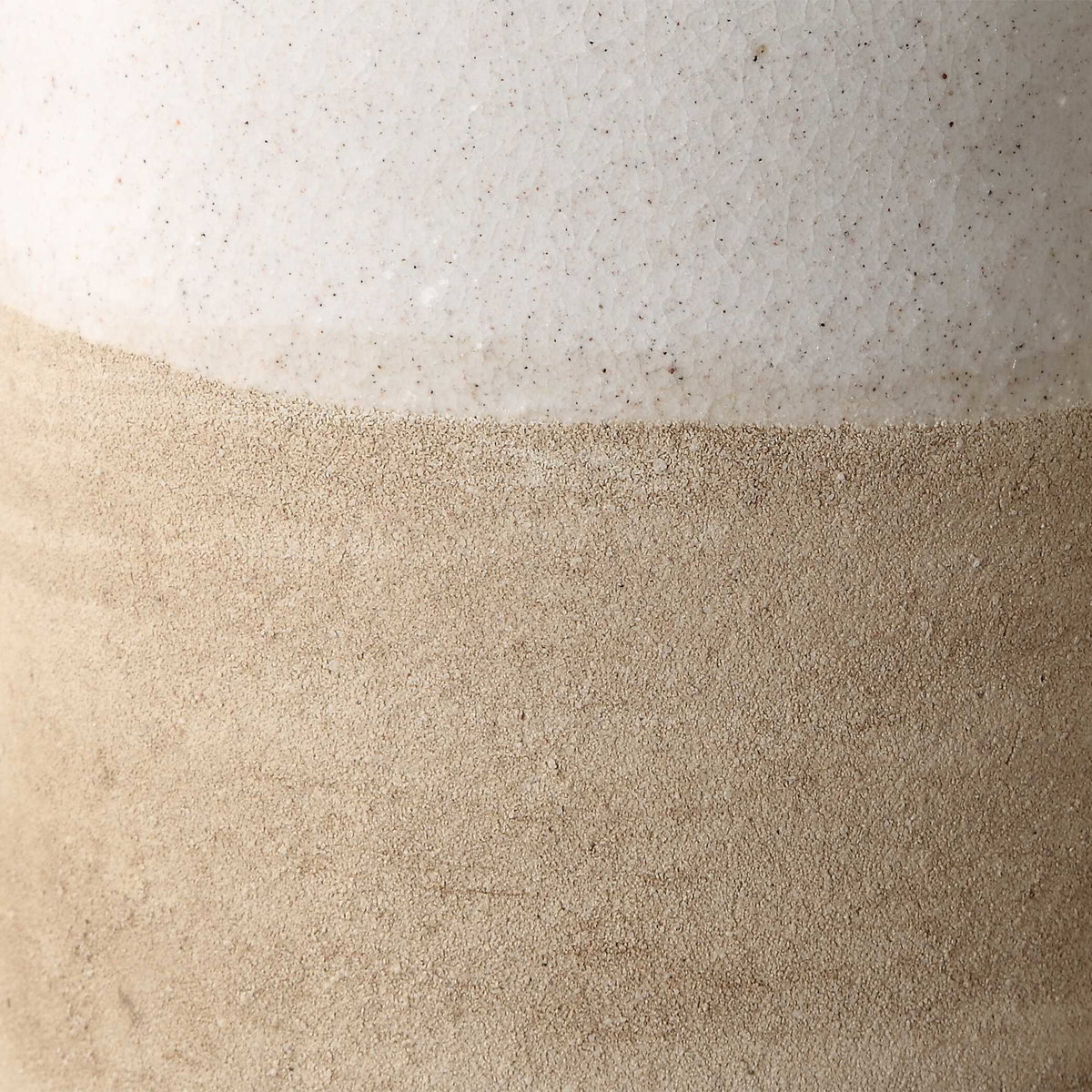 Ivory Sands Ceramic Vases Set/2, by Uttermost, 4.75" width x 22.75" height x 4.75" depth View 3