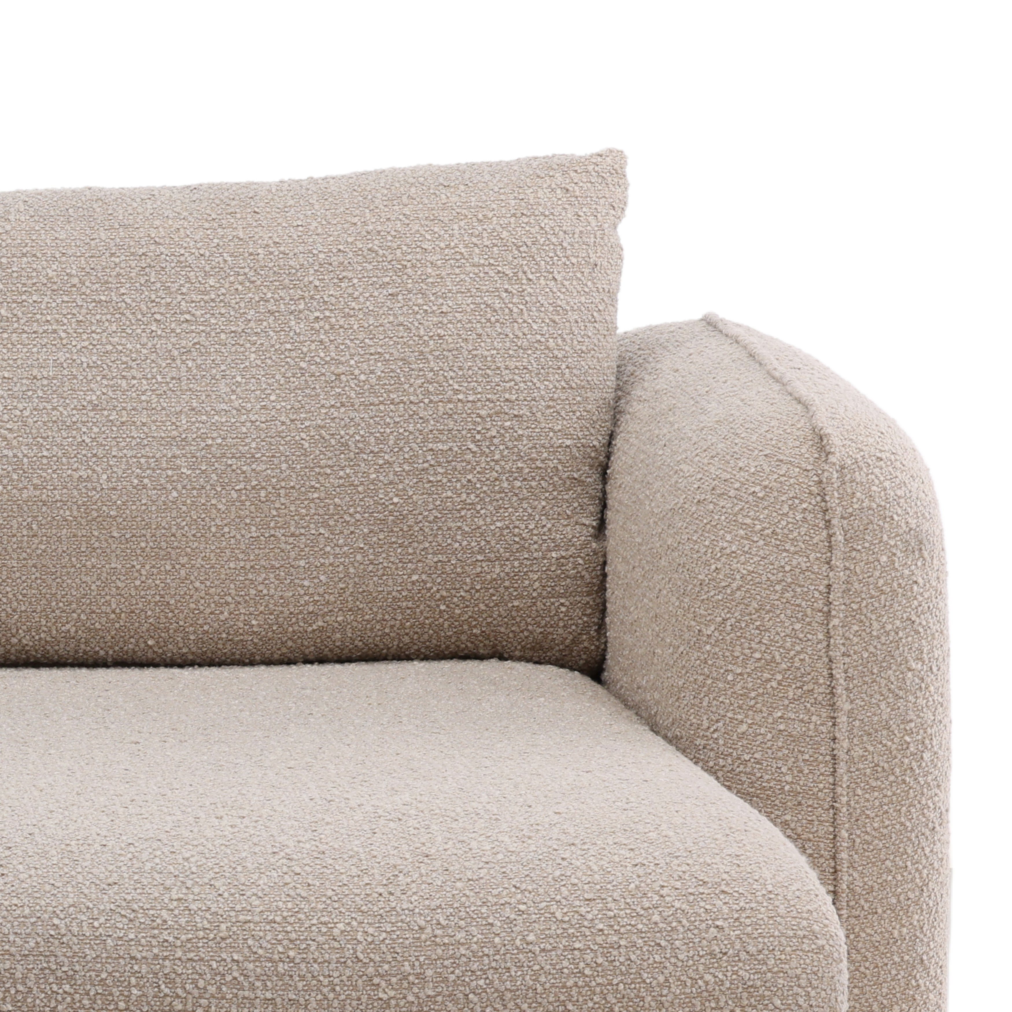 Torrey Chaise Sectional Sand, Sectional Sofa by Dovetail, 131.5" width x 36.37" height x 70.25" depth View 7