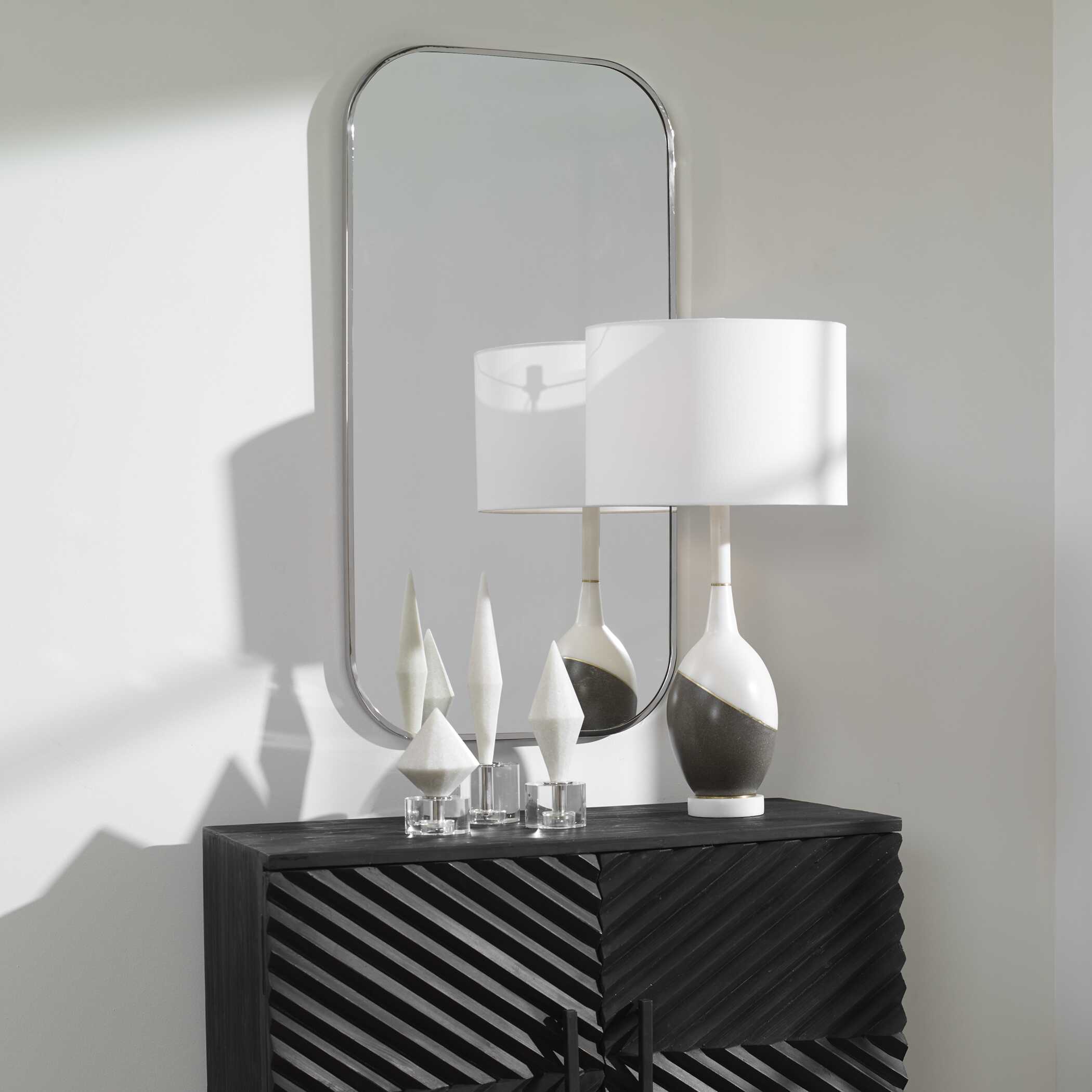 Taft Polished Nickel Mirror large image 