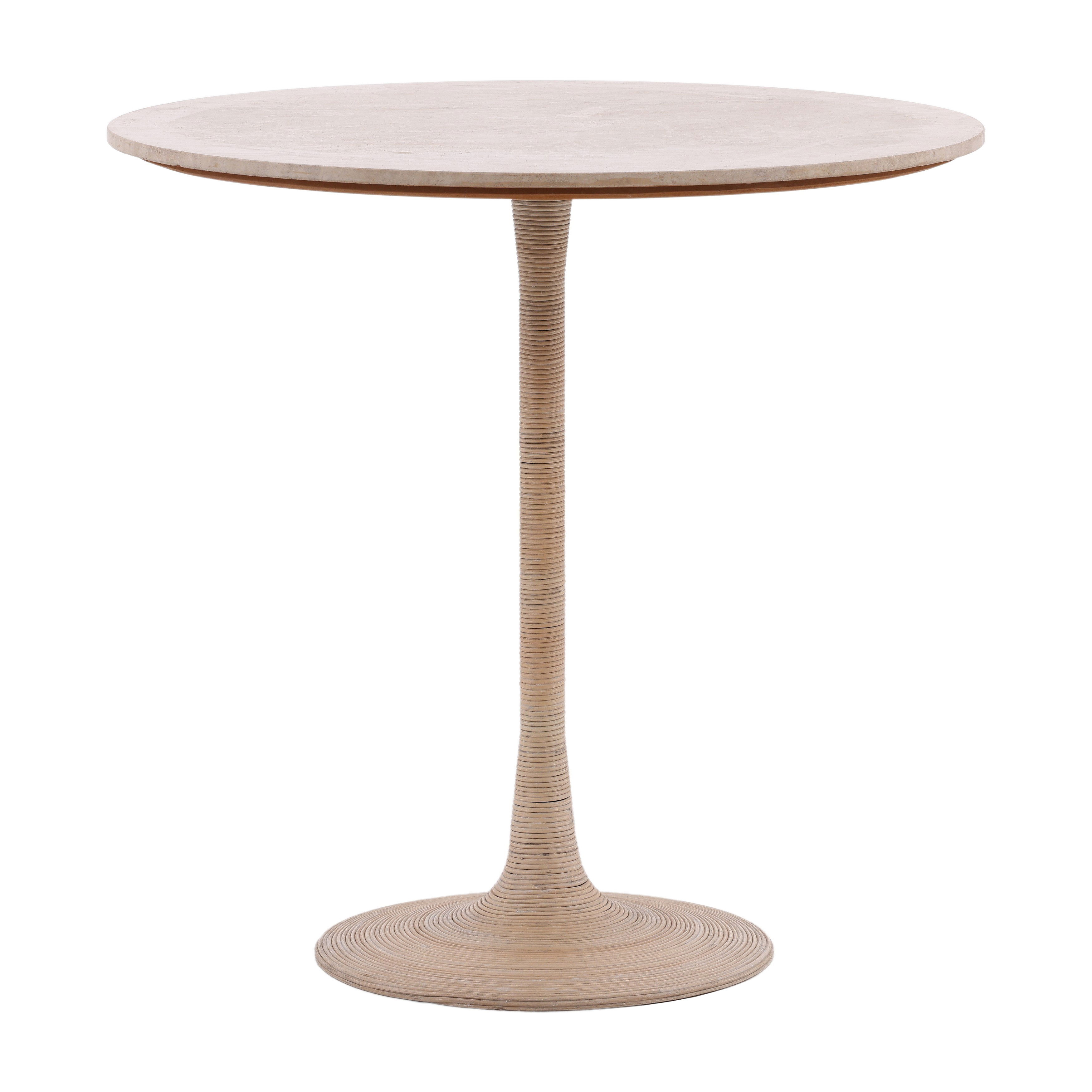 Martine Counter Table Natural, Counter & Bar Table by Dovetail, 36" width x 35" height x 36" diameter x 36" depth View 1