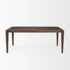 Teva 72'L x 39'W Rectangular Dining Table | Modern | Dark Brown Wood | Seats 6, by Mercana, 72" length x 39" width x 30" height thumbnail 4