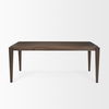 Teva Dark Brown Wood Rectangular 72' Dining Table, by Mercana, 72" length x 39" width x 30" height thumbnail 4