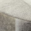 Zahavi 36' Gray Hair-On-hide with Metal Base Ottoman thumbnail 7