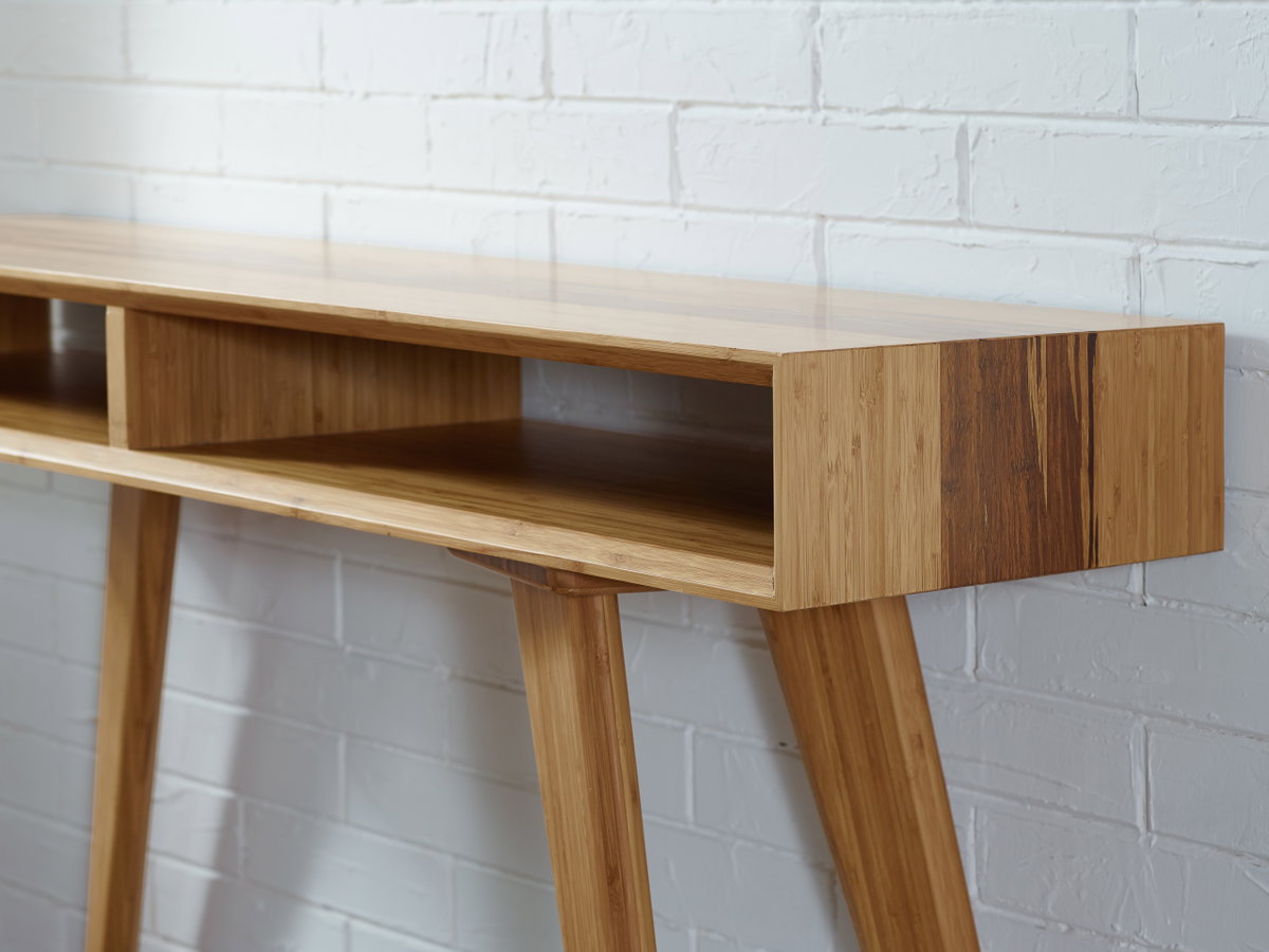 Azara Console Table, Caramelized, by Greenington, 14" length x 46" width x 32.5" height View 5