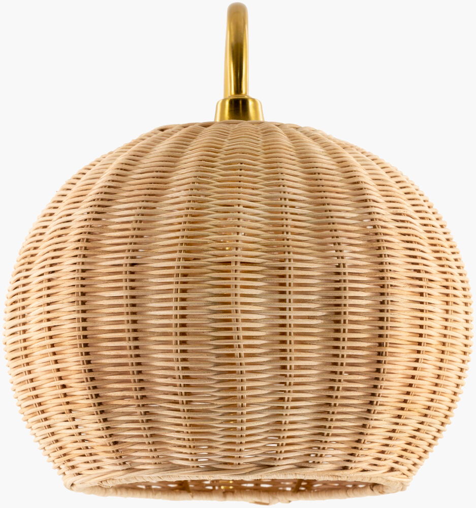 Mina Wall Sconce, by Surya, 14" length x 10" width x 12" height