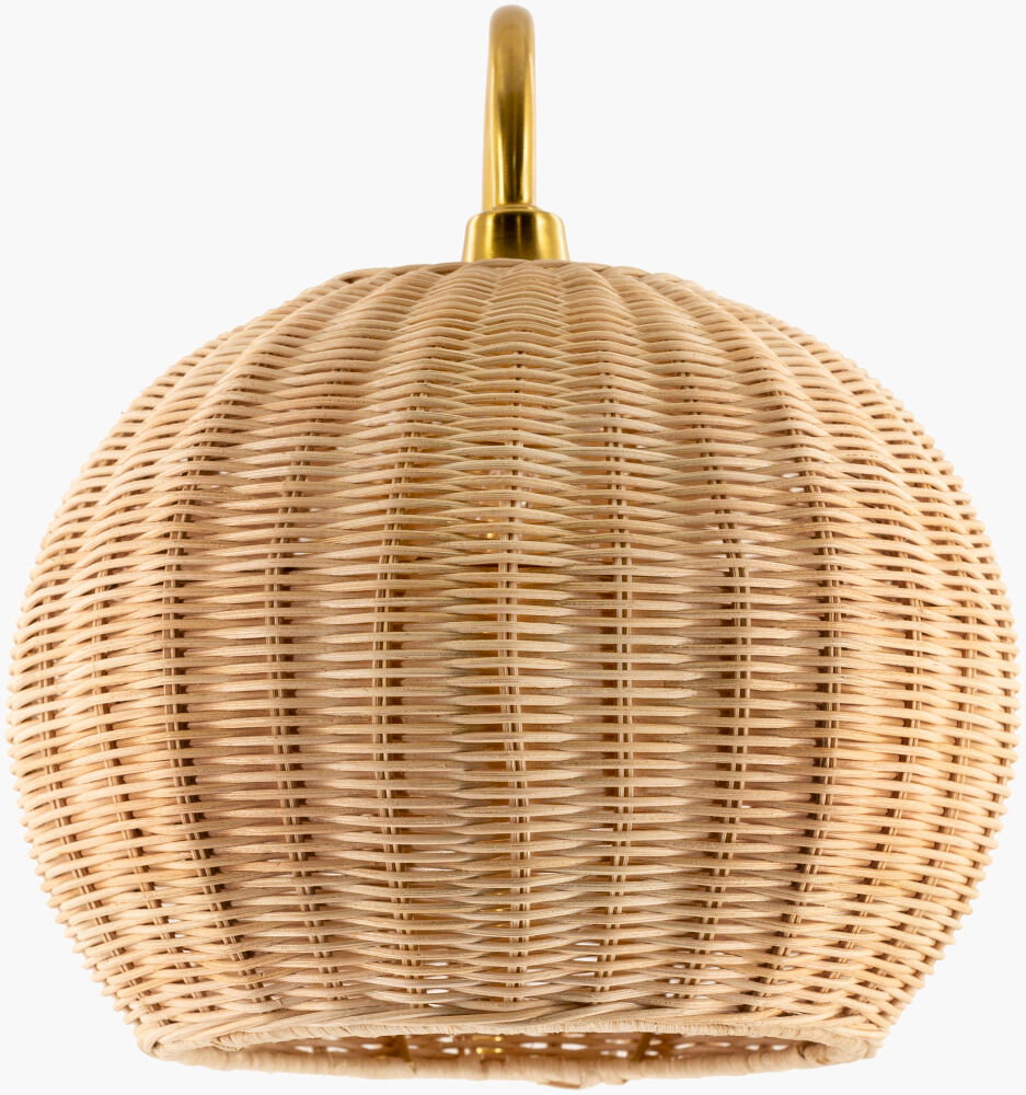 Mina Wall Sconce, by Surya, 14" length x 10" width x 12" height