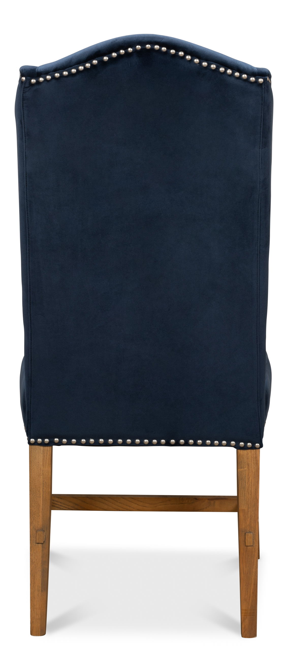 High Back Dining Chair, Blue Velvet, by Sarreid, 21" length x 26" width x 46" height View 10