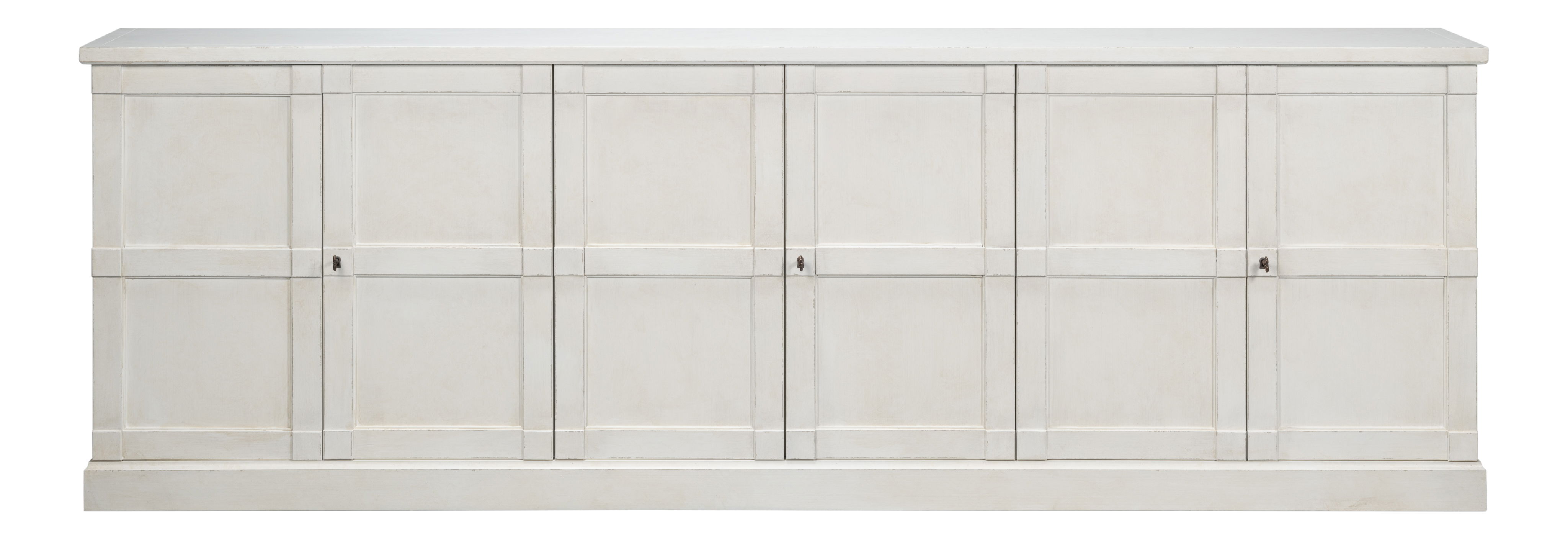 Luciana 6 Dr Buffet,112',St.Wh,Wood Dr, Cabinets & Sideboard by Sarreid, 112" length x 15" width x 38" height View 16
