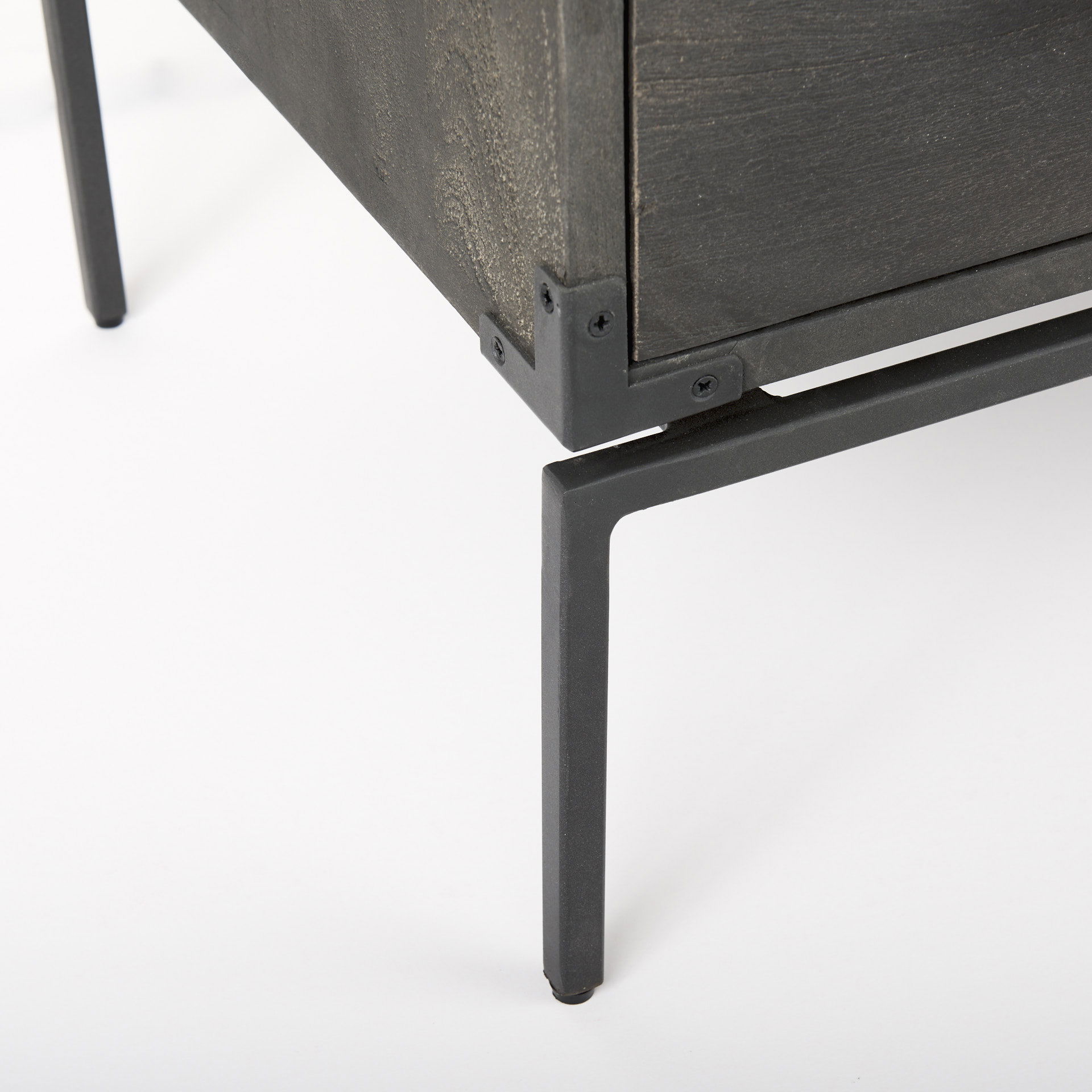 Ward 34L x 18W Brown Wood and Iron 3 Drawer Accent Cabinet, Cabinets & Chest by Mercana, 34" length x 19.25" width x 30.5" height View 13