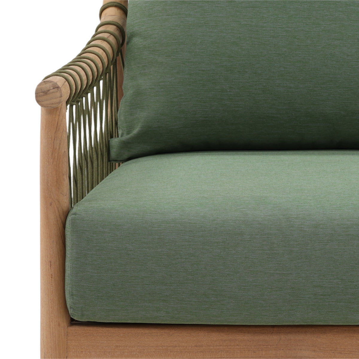 Tahoe Outdoor Sofa Chair Green, Accent Chair by Dovetail, 31" width x 33.46" height x 30.7" depth View 6