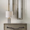 Drexel Concrete Block Lamp, Table Lamp by Uttermost, 10" width x 17" height x 10" depth thumbnail 4