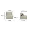 Olivia Slipper Chair Sand thumbnail 8
