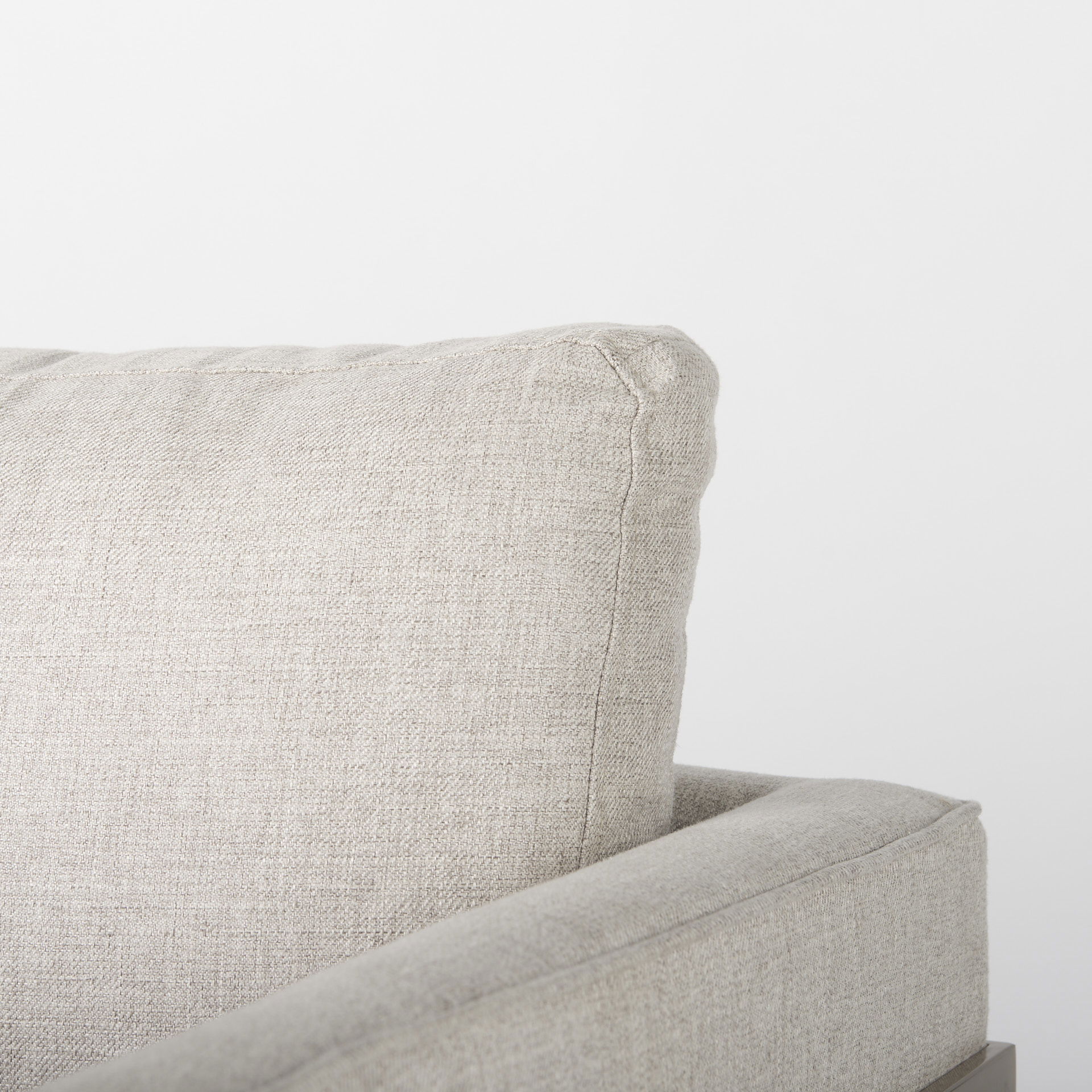 Rupert Cream Poly-Linen Seat with Gold Stainless Steel Frame Accent Chair large image 