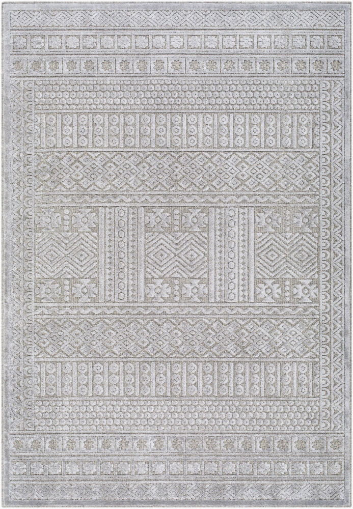 Kingston Machine Woven Rug, by Surya, 1'3.75" length x 1'3.75" width