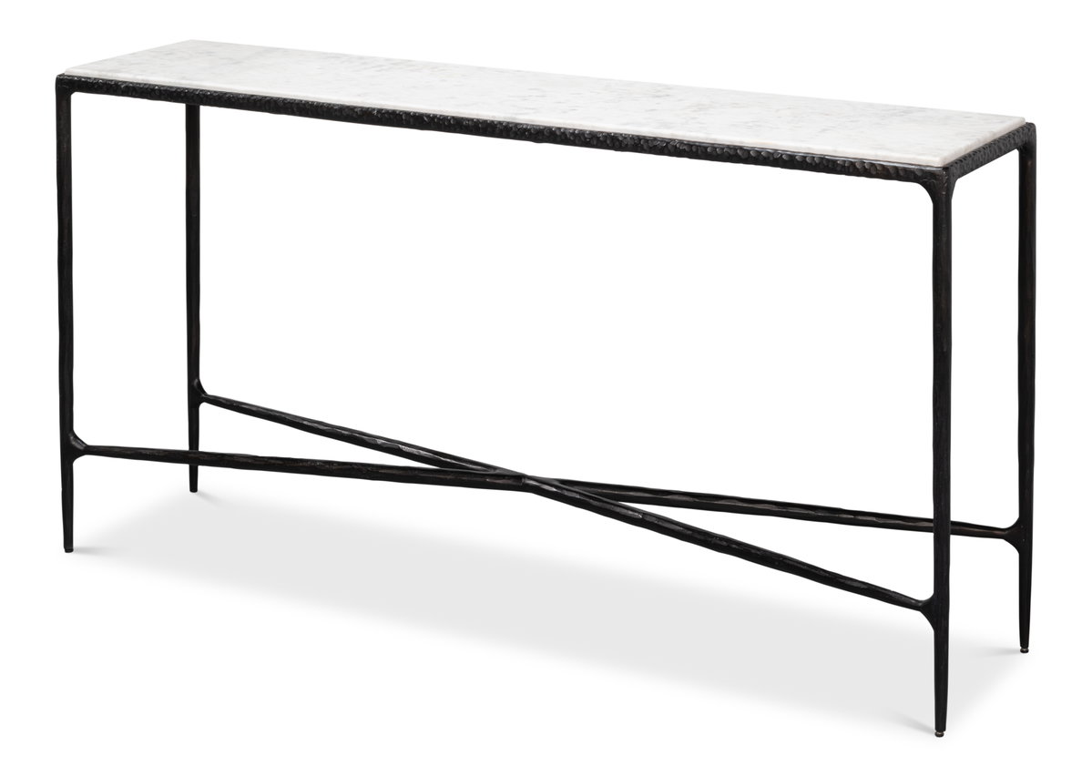 Dakor Console Table, by Sarreid, 1'2" length x 4'10" width x 2'6" height View 1