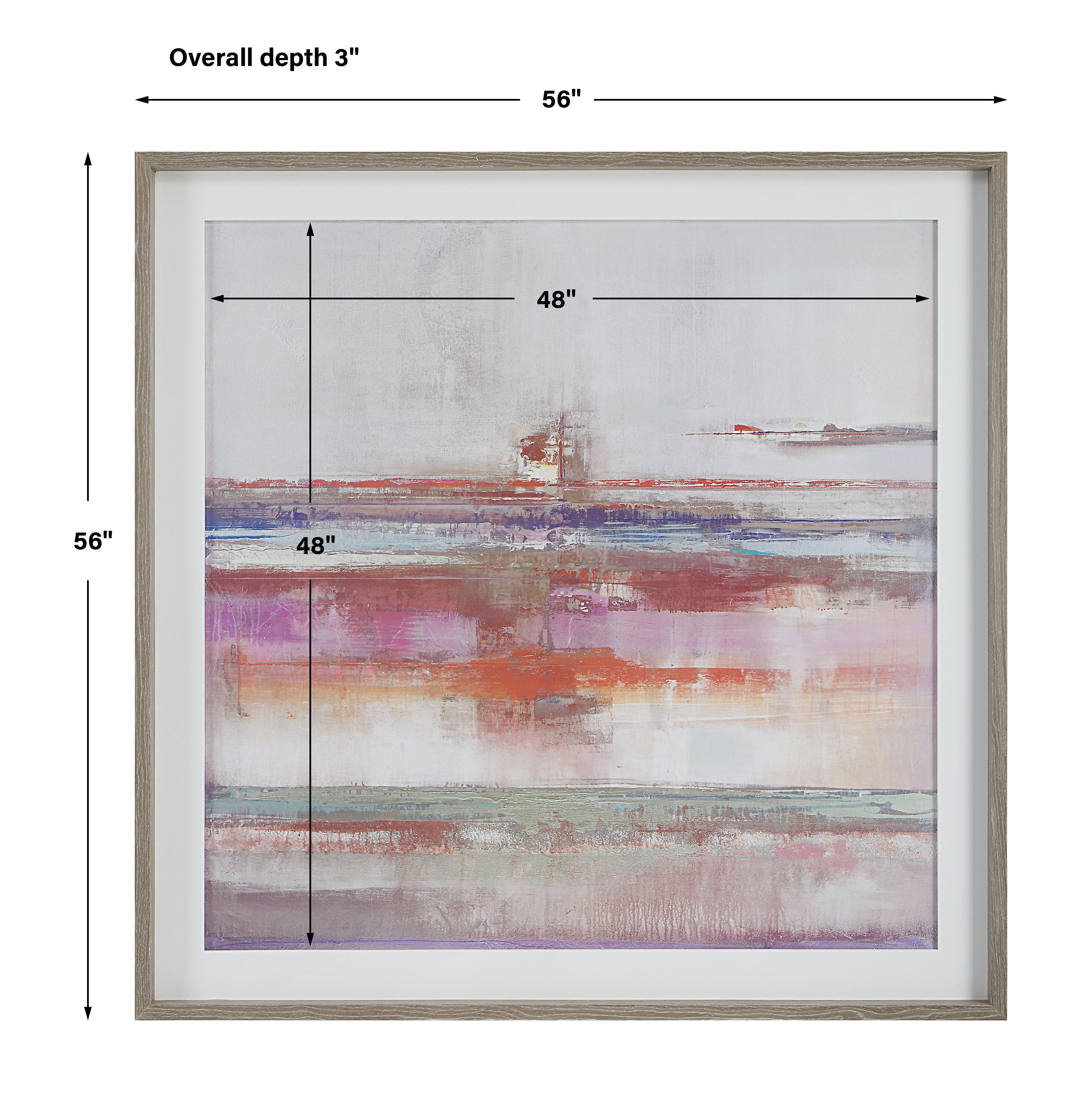 Torrent Abstract Art Framed Print large image 