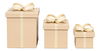 Ferrell Leather Holiday Boxes,S/3,Taupe, Decor by Sarreid, 8" length x 8" width x 9" height thumbnail 2