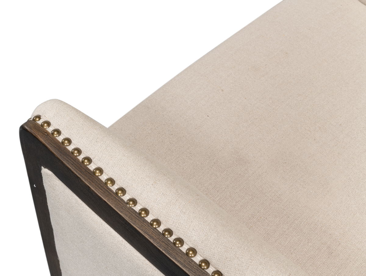 Nolan Chair, by Sarreid, 2'9" length x 2'7" width x 3'9" height View 5