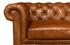 Tufted English Club Sofa, Cuba Brown, Sofas & Sectional by Sarreid, 89" length x 38" width x 32" height thumbnail 12